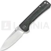 QSP Knife Hawk Linerlock Black Micarta Taschenmesser