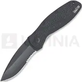 Kershaw Blur Linerlock A/O Black Taschenmesser, Wellenschliff