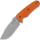 Puppy K&T Mini Tactical Puppy Messer, Orange handle, Plain edge