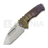 Medford Genesis T S45VN Tumbled Tanto Taschenmesser, Bronze/Violet Fade "Lightning"