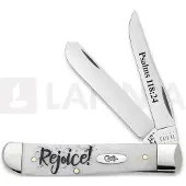 Case Cutlery Smooth Natural Bone Mini Trapper Rejoice Pocket knife