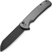CIVIVI Chevalier II, Gray Aluminum, Black Stonewash