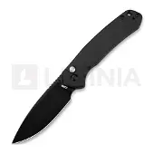 CJRB Pyrite Button Lock Black Black Blade Taschenmesser