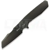 Reate Mantis Taschenmesser, Smooth Black DLC Ti, Satin DLC