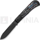 Kizer Cutlery Trestle D S90V Taschenmesser, Black Aluminum & Fat Carbon, DLC