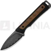 Kizer Cutlery Whiskey Jack Damascus Messer, Black G-10 & Mkuruti