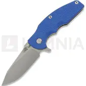 Hinderer Jurassic Magnacut Slicer Flat Grind Taschenmesser, Stonewash, Blue