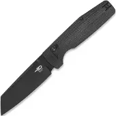 Bestech Slasher - Blackwash - Micarta, schwarz