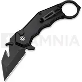 CIVIVI Amaroq Taschenmesser, Black Aluminum, Black Stonewash