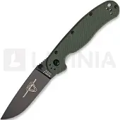 Ontario RAT-2 Taschenmesser, schwarz, grün