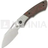 Olamic cutlery WhipperSnapper BL Taschenmesser, Jeweled Titanium & Red Swirl Carbon Fiber