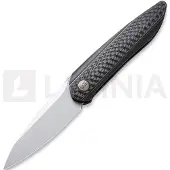 We Knife Black Void Opus Taschenmesser, black ti with CF inlay
