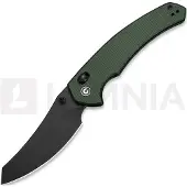 CIVIVI Sixgill, Green Canvas Micarta, Black Stonewash