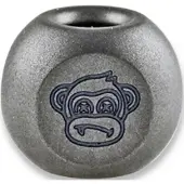 Audacious Concept Wise Monkeys Bead - Titanium - Beadblasted