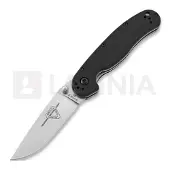 Ontario RAT-2 D2 Taschenmesser, satin, schwarz