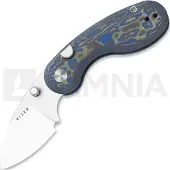 Kizer Cutlery Microbe 14C28N Taschenmesser, Blue Vortex Micarta, Stonewashed