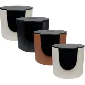 District 70 Fuse Design Katzenklo - Kunstleder - Cognac