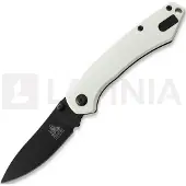 Twisted Assisted Twisted Atlas Slipjoint Taschenmesser, White G-10, Black PVD