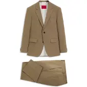 HUGO Slim-Fit Zweiteiler aus Stretch-Woll-Mix Grösse 102