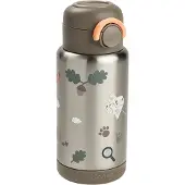 Done by Deer - Thermo-Strohhalmflasche - Tiny trails Sand - 340 ml