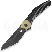 Bestech Excentric - Blackwash - Titanium Taschenmesser, schwarz