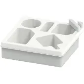 Torribaly Sofa-Getränkehalter-Tablett, Auto-Rücksitz-Getränkehalter, Tragbare Snack-Aufbewahrungsbox für Strand und Camping, Weiß