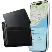 Nomad Find My Tracker Karte Air V2 – Funktioniert mit der Apple Find My App – IPX7 wasser- und staubdicht – Batterielaufzeit von 5 Monaten – Schwarz
