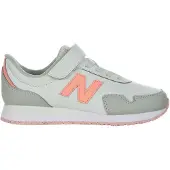 New Balance Unisex für Kinder. P323V1_KL Sneaker 323 Bungee Lace mit Klettverschluss oben, silber (35), Wohnung, Sportlich, Kinderbekleidung