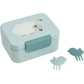 Done by Deer Tiny Farm Brotdose mit Snack Picks, Blue