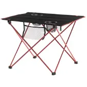 Atom Camping Table 56x40x41cm | Folding | Red