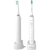 Niceboy SONICWHITE, Erwachsener, Vibrierende Zahnbürste, Tägliche Pflege, Tiefenreinigung, Zahnfleischpflege, Sensibel, Whitening, 43000 Bewegungen pro Minute, Weiß, 2 min