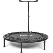 Nordcore Core Fitness-Trampolin 100 cm Durchmesser mit Haltegriff, bis 100 kg Benutzergewicht