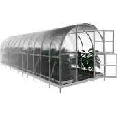 BAUMERA Gewächshaus KLASIKA 24 (3x8m) mit fundamenten und 4mm Polycarbonat;