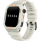 Kuura Smartuhr CS, Beige, 45x53x13,5mm, 1,75 Zoll Display, IP67, Bluetooth-Anrufe, Blutsauerstoffmessung, GPS, 100+ Sportmodi