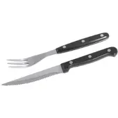 Contacto ,Steakbesteck Set mit je 6 Messern (22 cm) und 6 Gabeln (20 cm)
