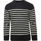 Armor lux Paimpol Pullover Wolle gestreift Navy