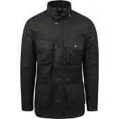 Barbour Corbridge Wachsjacke Schwarz