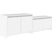 vidaXL TV-Schrank Weiß 146,5x35x50 cm Holzwerkstoff