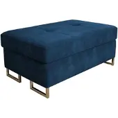 Masseno POLSTERHOCKER BARLET Blau 100x60 cm