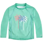 Playshoes UV-Schutz Shirt 1/1-Arm Palmen in mint | Gr.: 122-128