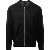 Casa Moda Strickjacke Zip Schwarz