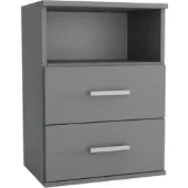 Masseno NACHTTISCH NOCTA 48/65,5/35 cm Graphitfarben