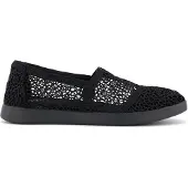 Toms Alpargata Plus black moroccan crochet 40