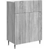 vidaXL Sideboard Sonoma-Grau 66 x 34,5 x 92 cm Holzwerkstoff