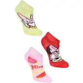 Disney Minnie Mouse 3er-Set: Sneaker Socken Minnie Mouse in Mehrfarbig | Gr.: 23-26