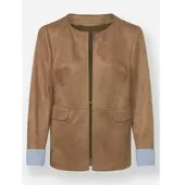 Witt Weiden Lederimitat-Blazer in camel | Gr.: 36