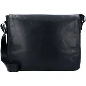 Leonhard heyden Umhängetasche Schultertasche mit Laptopfach Cambridge Shoulder Bag Black schwarz
