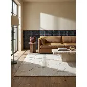 KADIMA DESIGN Wollteppich Kurzflor Elfenbein 200 x 290 cm - DEBEN