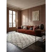 KADIMA DESIGN Teppich Kurzflor Monochrom 160 x 230 cm - PERRAN