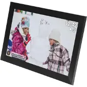 Denver Digitaler Bilderrahmen 15,6 Zoll – XL – Full HD – Frameo-App – Fotorahmen – Digitaler Kalender – WLAN – 16 GB – IPS-Touchscreen – PFF1501B